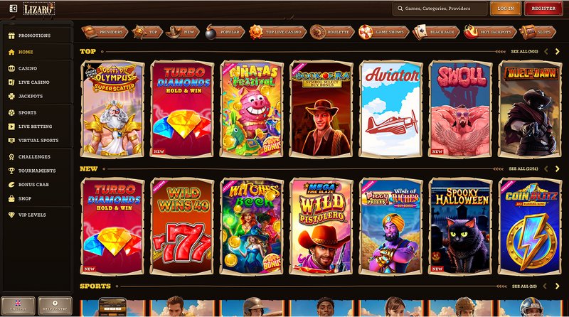 Een Kijkje bij Lizaro Casino: Online Gokken voor Nederlandse Spelers - overview